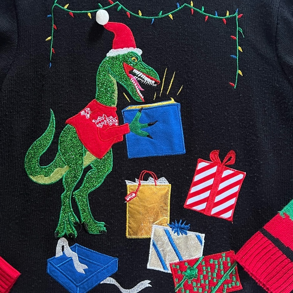Ugly Sweater - Dinosaur with Gifts - Picture 2 of 5
